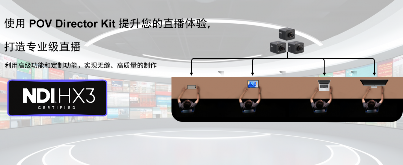 使用POV大导演套件，提升您的直播制作体验